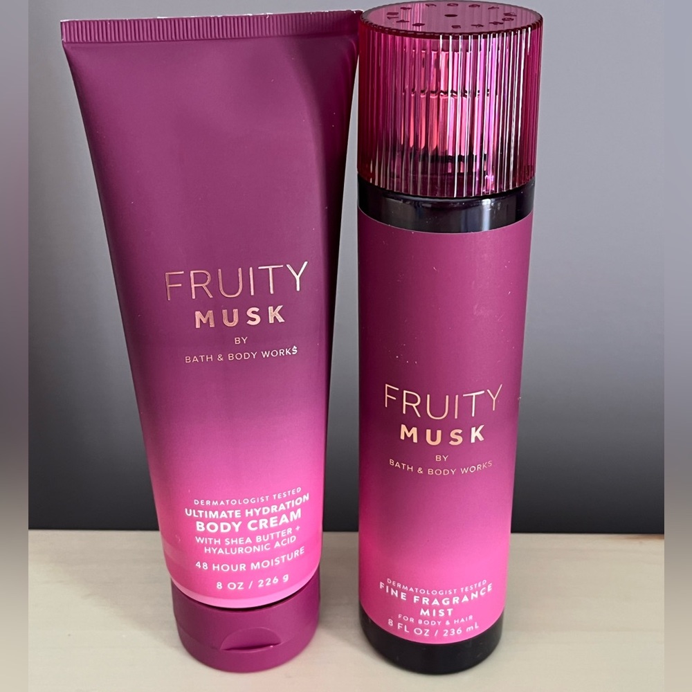 Bath & Body Works Fruity Musk Body Cream & Fine Fragrance Mist